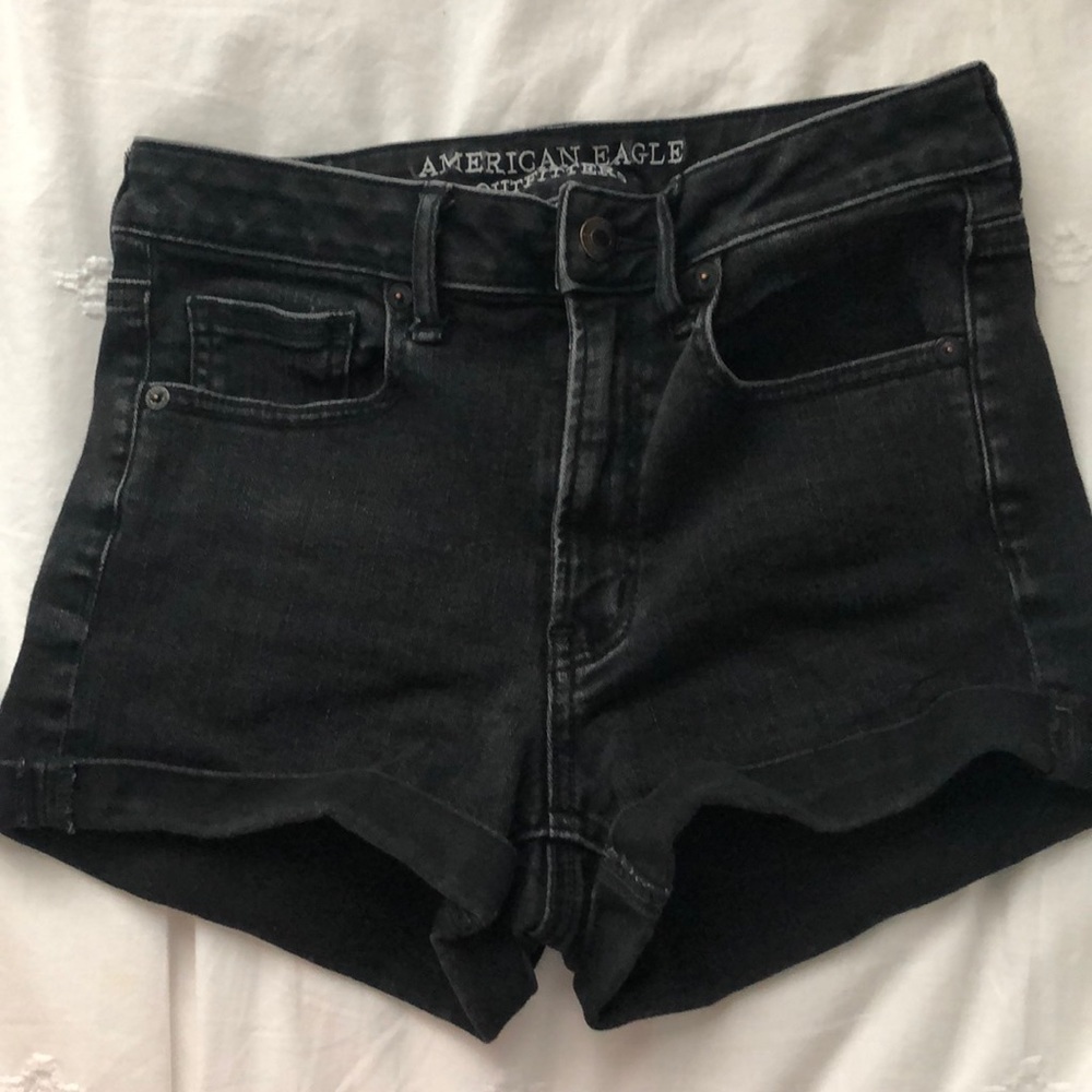 black american eagle shorts
